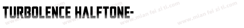 Turbolence Halftone字体转换